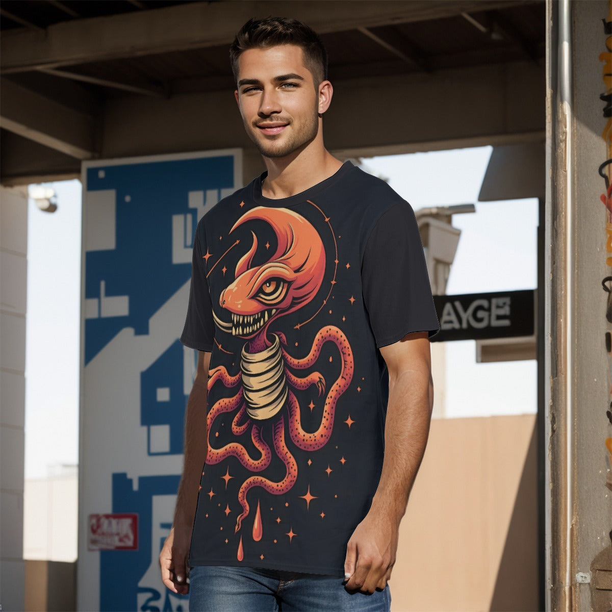 All-Over Print  T-Shirt Cotton