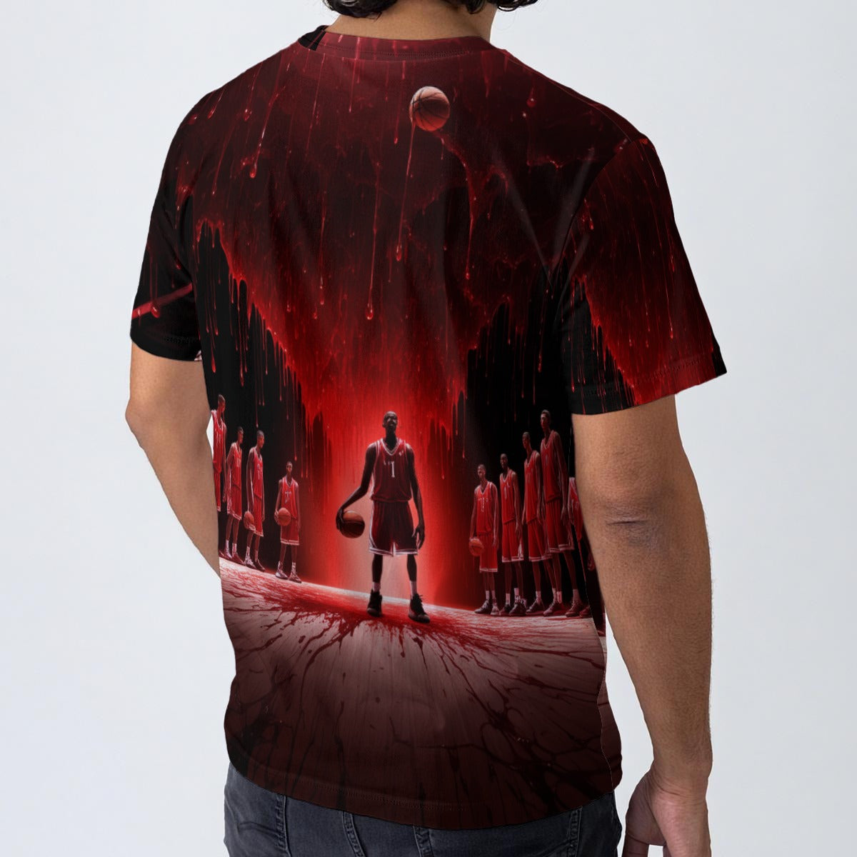 All-Over Print T-Shirt  Cotton