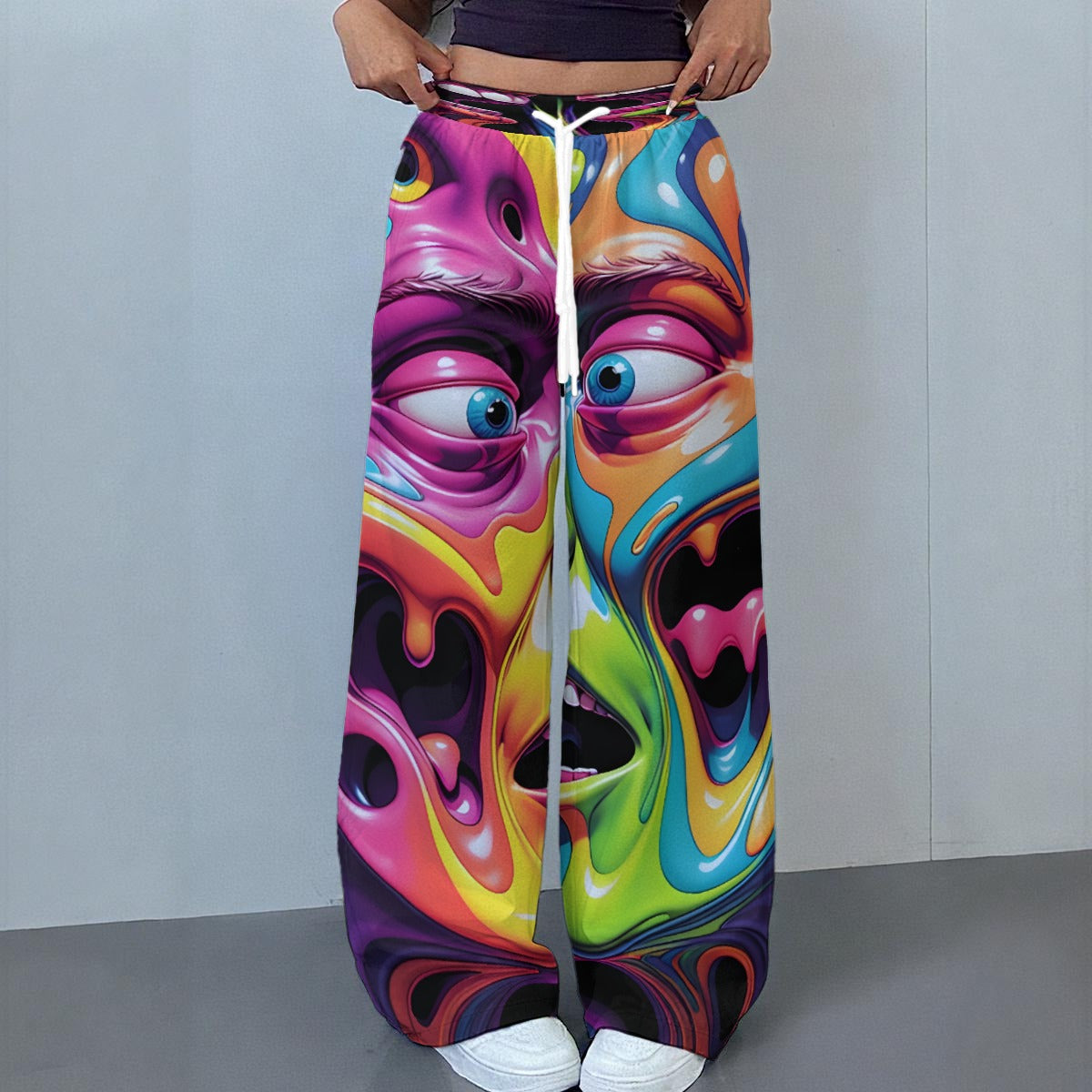 All-Over Print Women's Casual Pants|230GSM