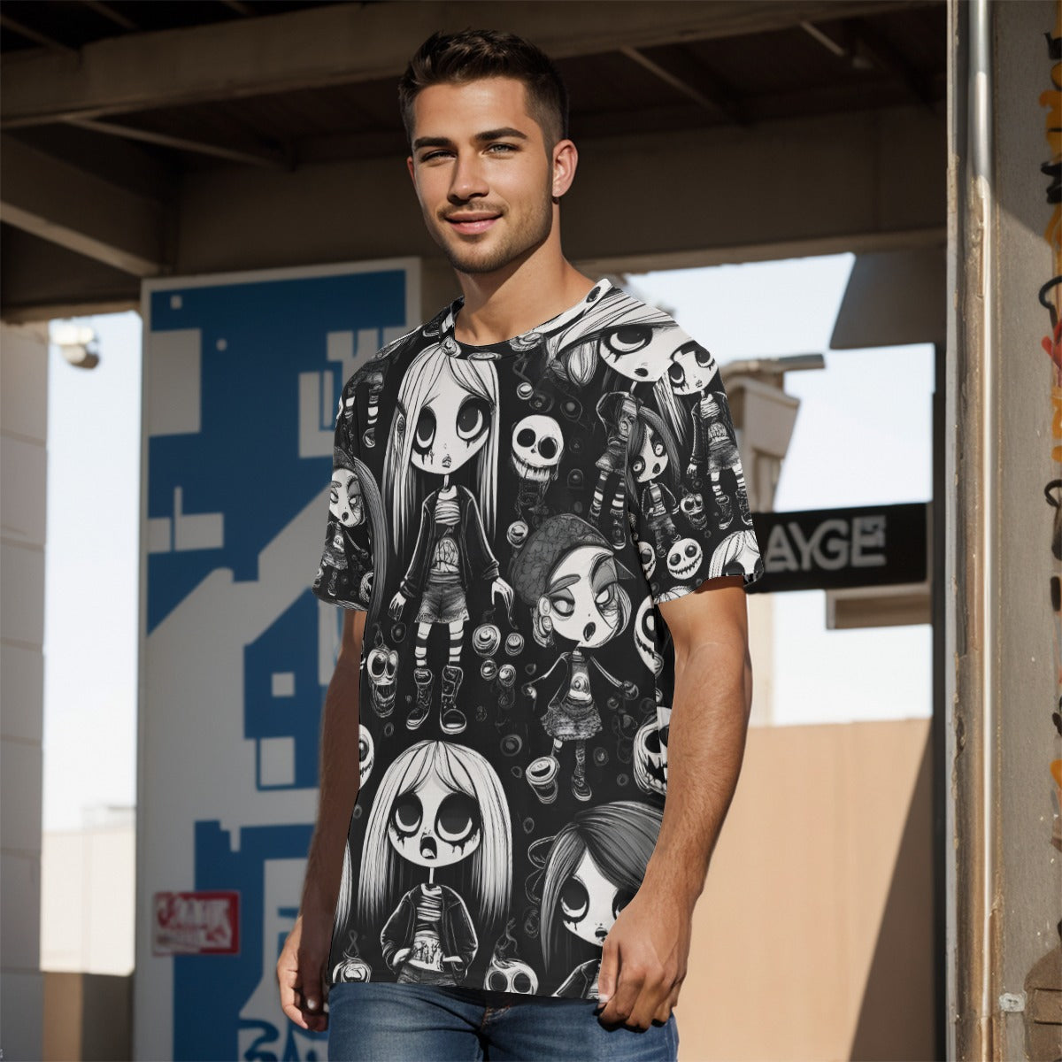 All-Over Print  O-Neck T-Shirt | 190GSM Cotton