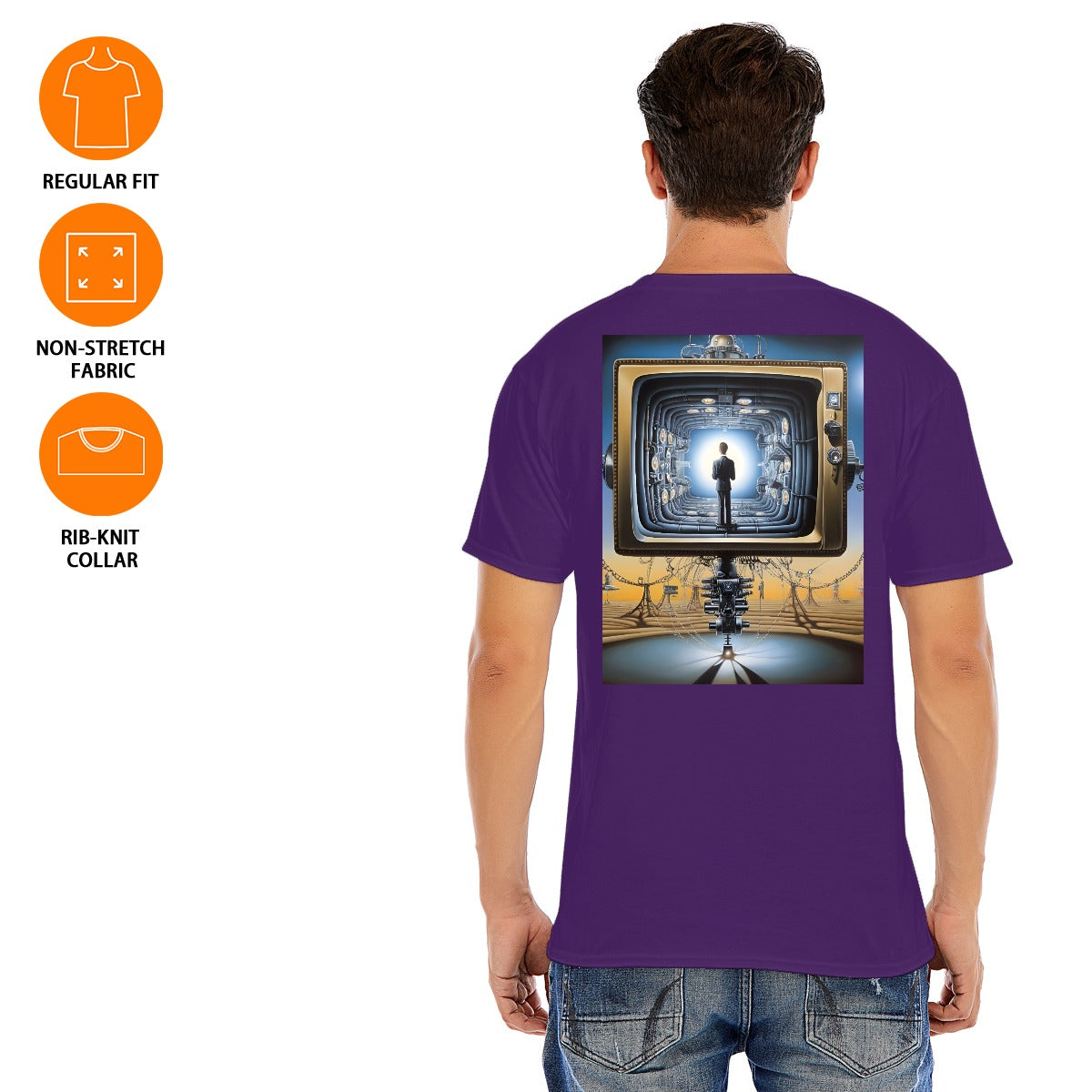 Unisex O-neck Short Sleeve T-shirt CottonStAI Inked Clothing, Tattoo Style Apparel, Edgy Designs, T-Shirt with Digital Print, Graphic Tee, Gift For All, Fashion Statement