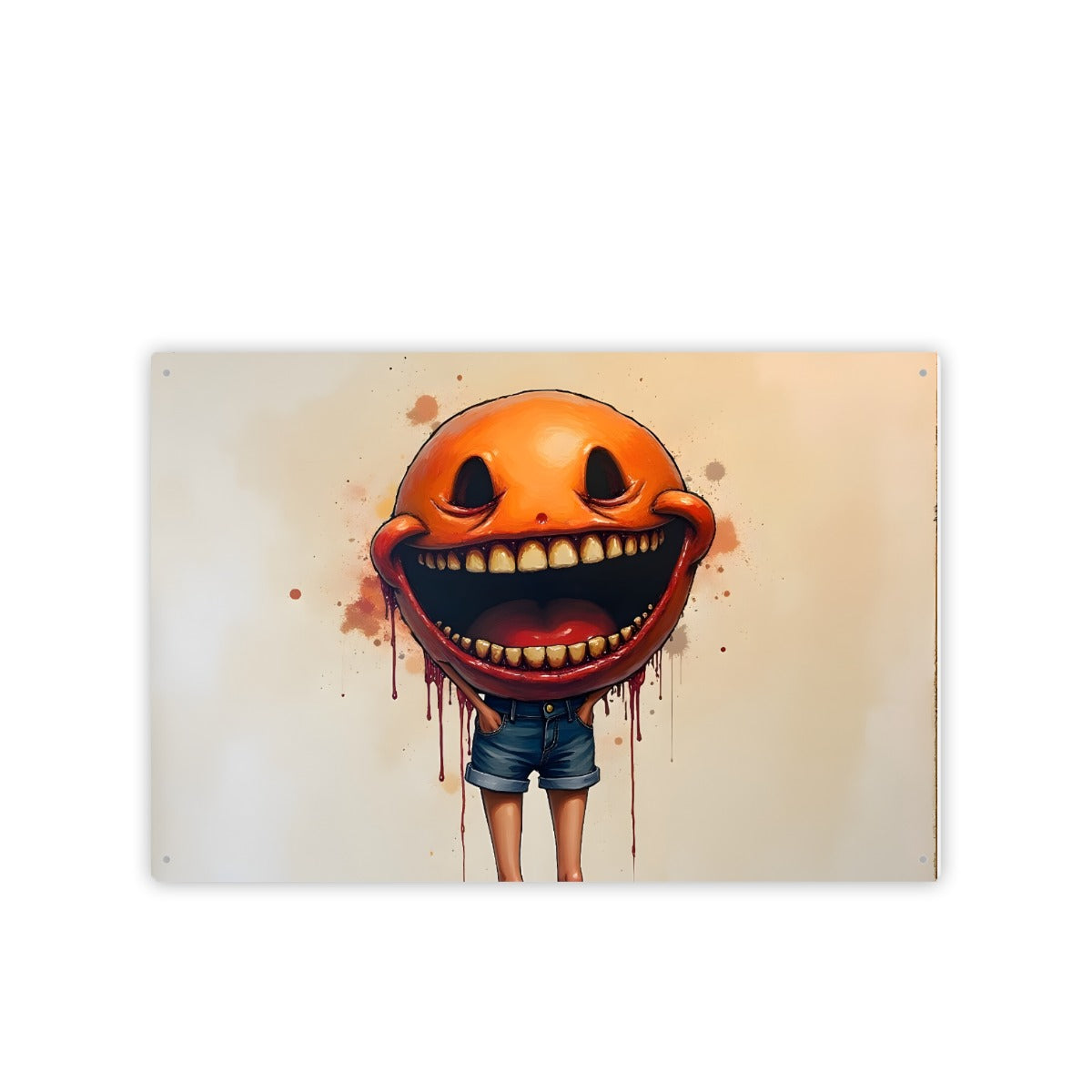 Rectangular Metal Hanging Painting For The USA 3:2