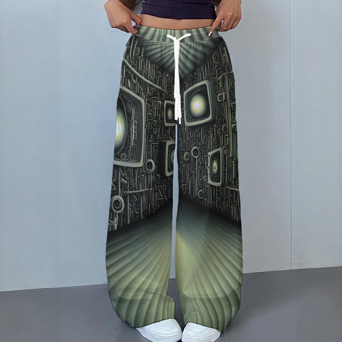 All-Over Print Women's Casual Pants|230GSM