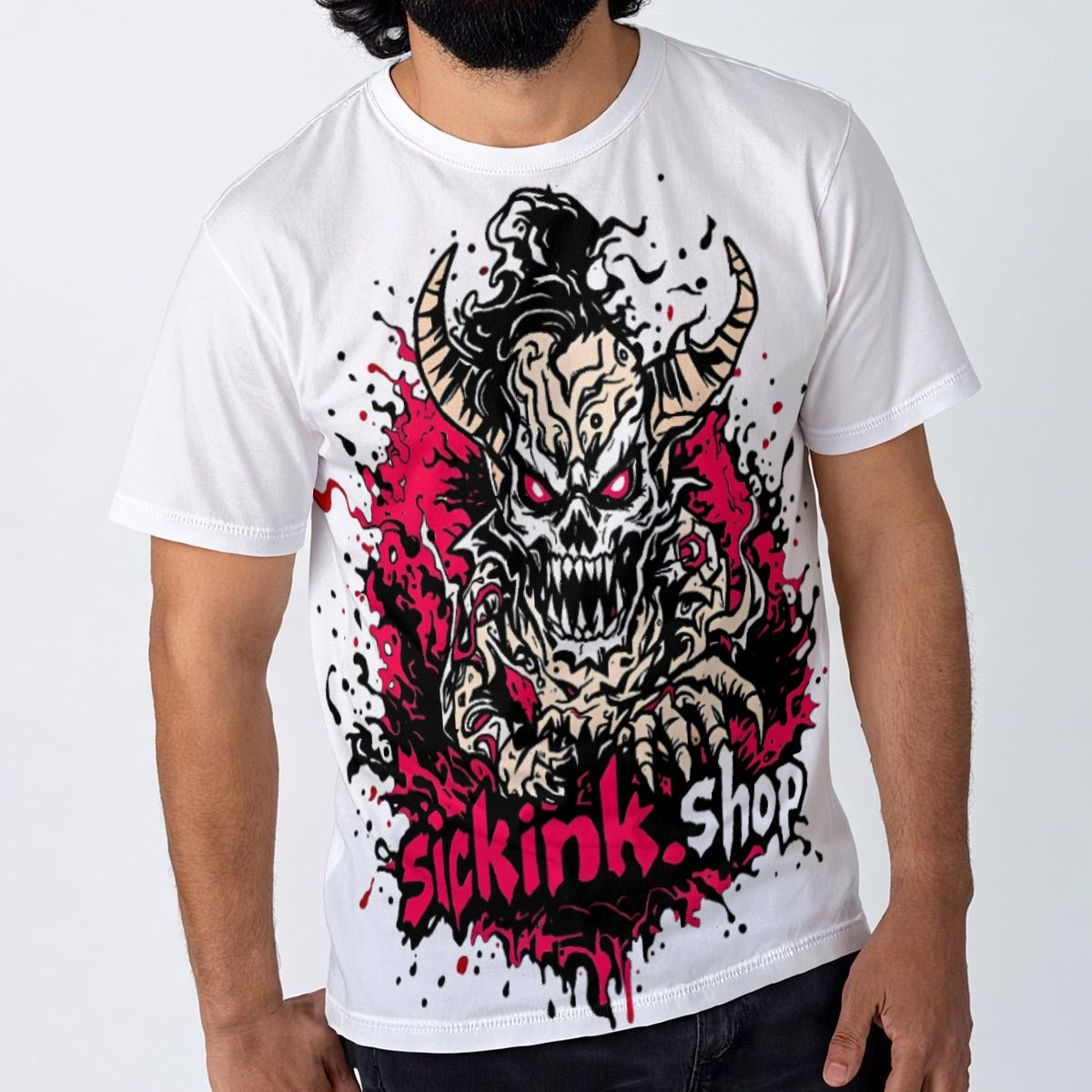 All-Over Print Men's O-Neck T-Shirt | 190GSM Cotton