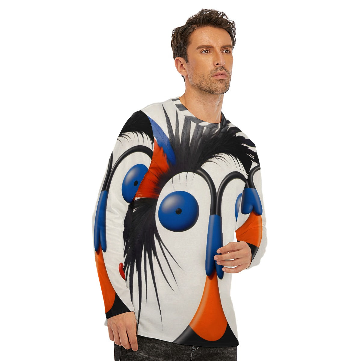 All-Over Print Long Sleeve T-Shirt | 190GSM Cotton