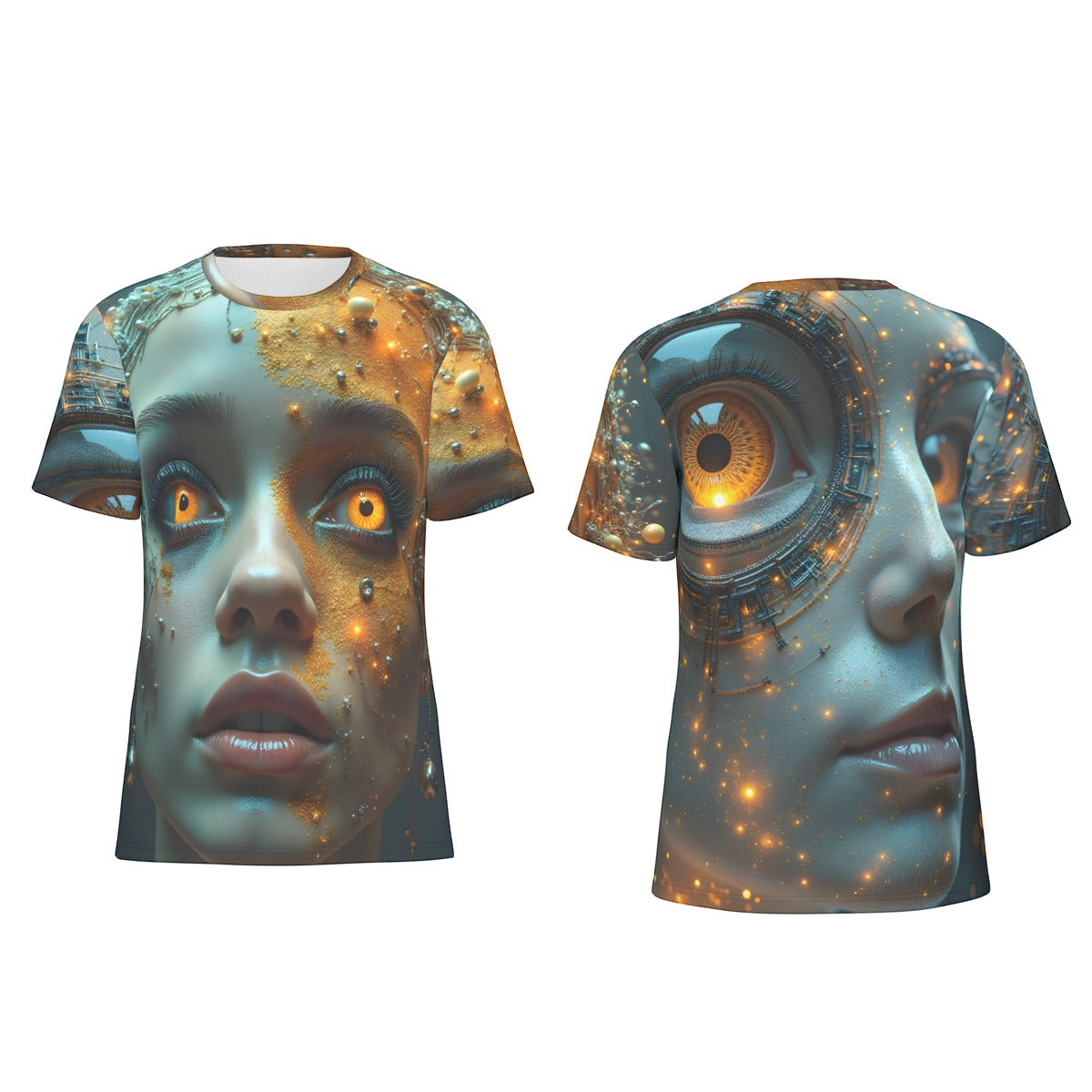 Crazy AI Designed Inked Clothing, Tattoo Art Apparel, Unique Print Shirt, Fashionable Wear, Digital Art Tee, Trendy Outfit, Gift For Him,   All-Over Print