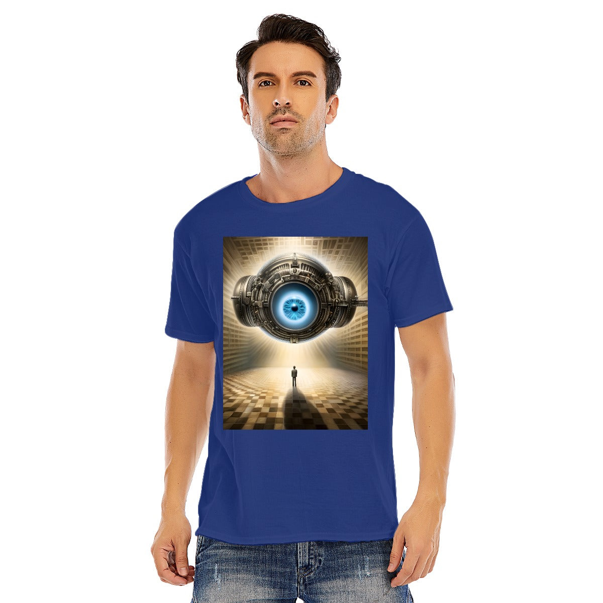 Unisex O-neck Short Sleeve T-shirt CottonStAI Inked Clothing, Tattoo Style Apparel, Edgy Designs, T-Shirt with Digital Print, Graphic Tee, Gift For All, Fashion Statement