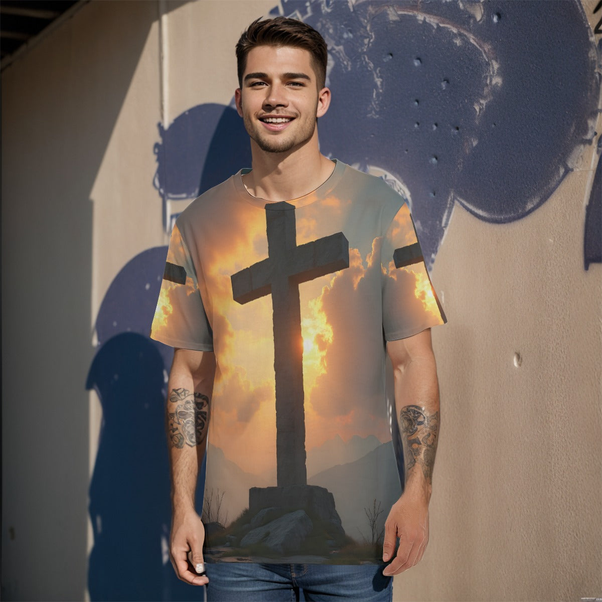 All-Over Print   O-Neck T-Shirt | 190GSM Cotton