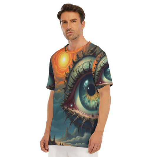 All-Over Print Inked Clothing, Designed by AI, Tattoo Inspired Art Shirt, Unique Apparel, Tee with Digital Art   Print, Gift For Him