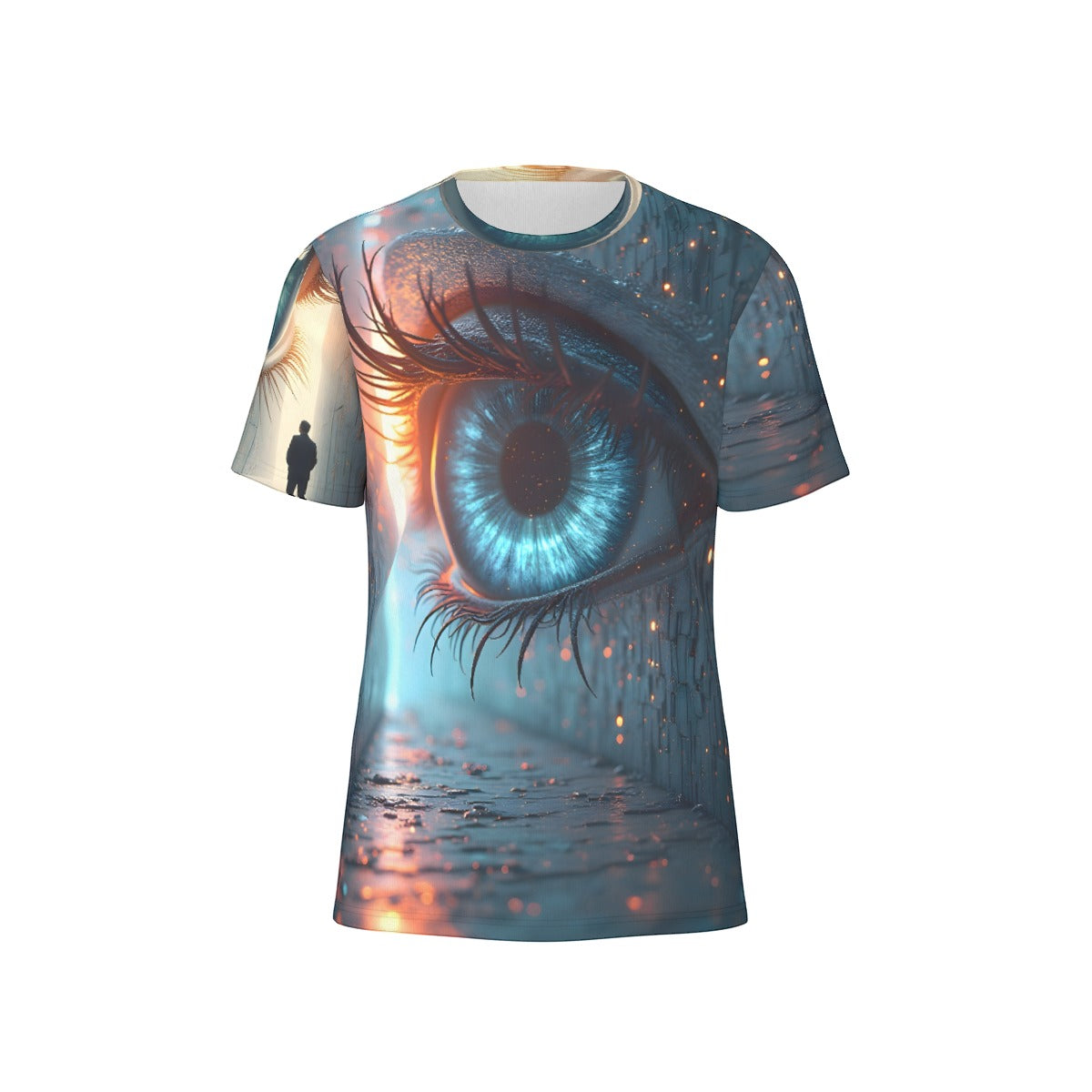 All-Over Print T-Shirt Cotton, Long Sleeve T-Shirt Cotton, Crazy AI Designed Inked Clothing, Tattoo styled art and surrealism inspired designs