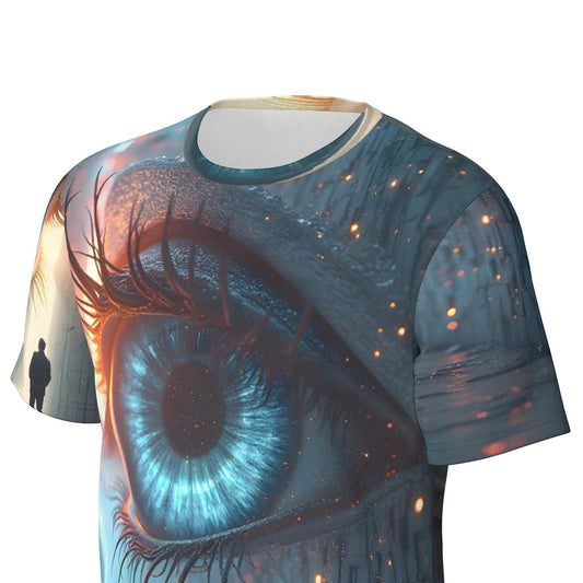 All-Over Print T-Shirt Cotton, Long Sleeve T-Shirt Cotton, Crazy AI Designed Inked Clothing, Tattoo styled art and surrealism inspired designs
