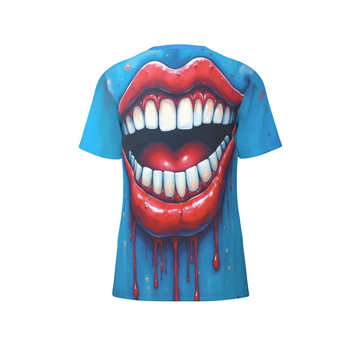 All-Over Print O-Neck T-Shirt Cotton