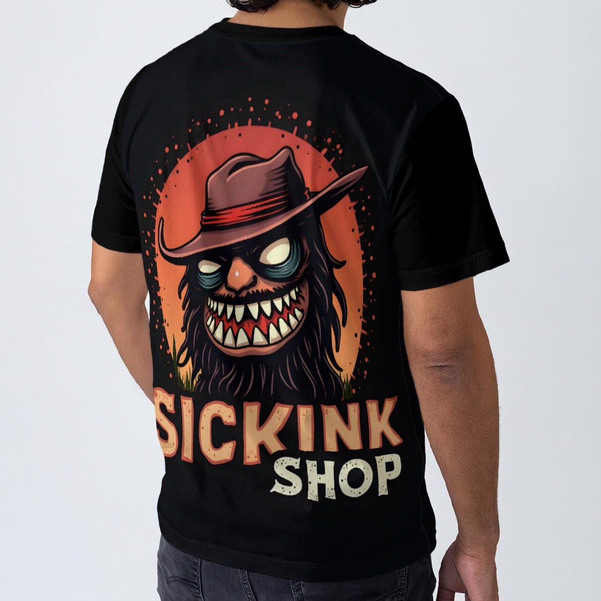 All-Over Print  T-Shirt  Cotton