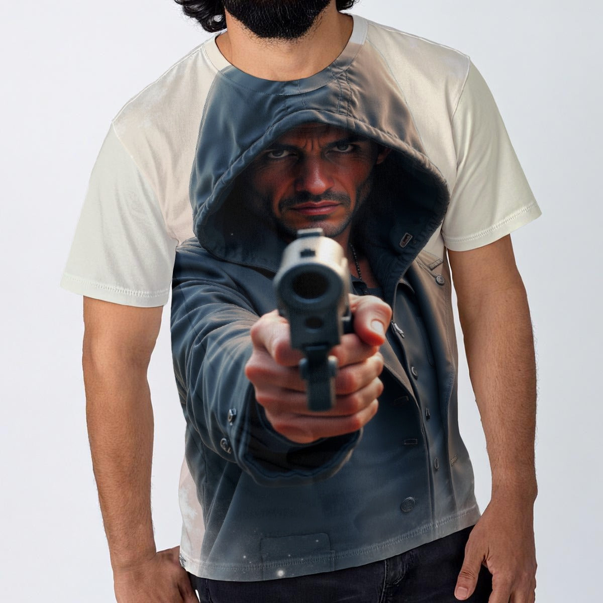 All-Over Print  T-Shirt  Cotton