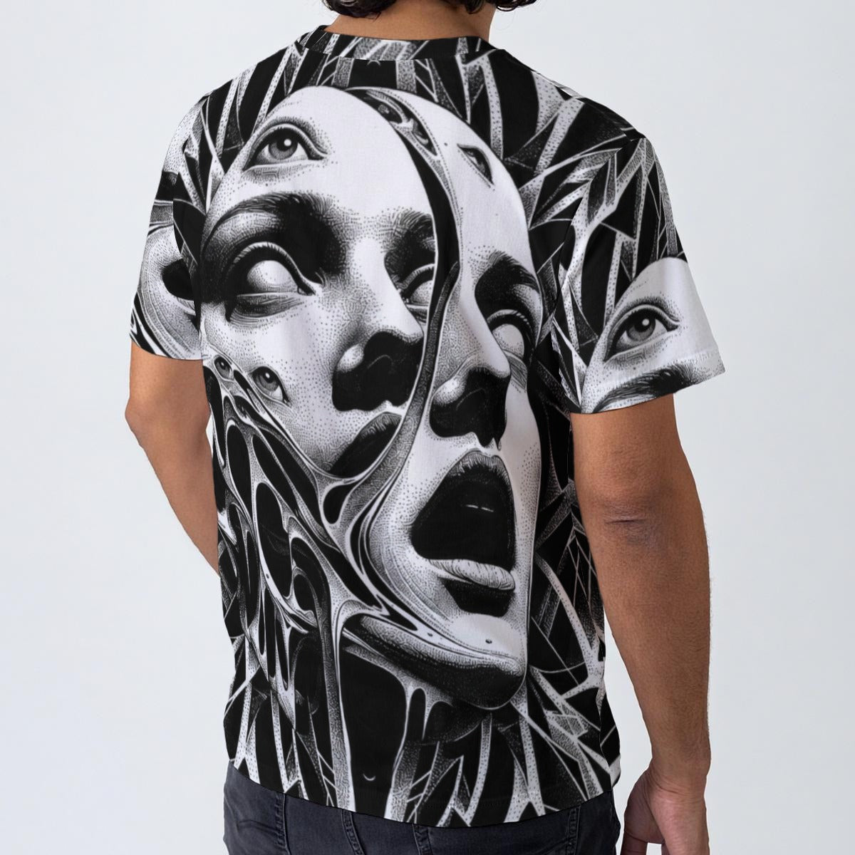 All-Over Print Men's O-Neck T-Shirt | 190GSM Cotton