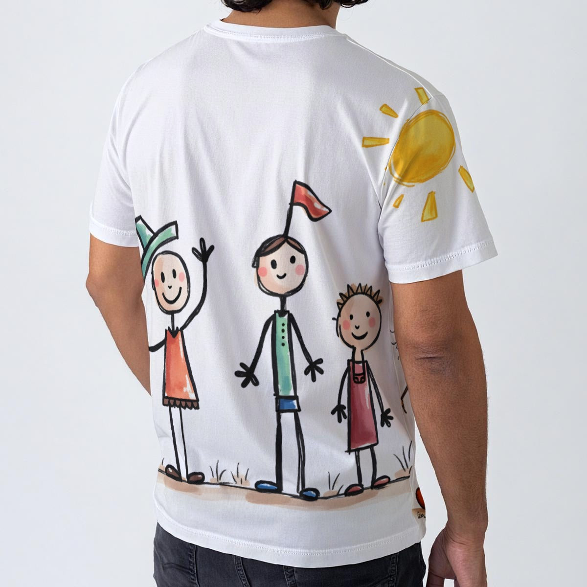 All-Over Print Men's O-Neck T-Shirt | 190GSM Cotton