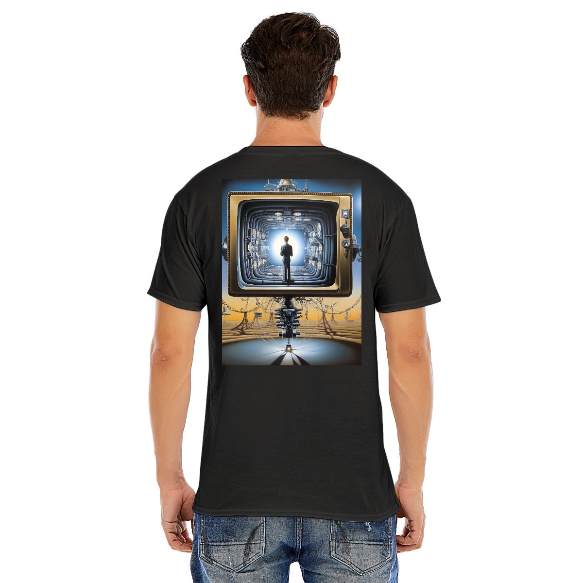 Unisex O-neck Short Sleeve T-shirt CottonStAI Inked Clothing, Tattoo Style Apparel, Edgy Designs, T-Shirt with Digital Print, Graphic Tee, Gift For All, Fashion Statement