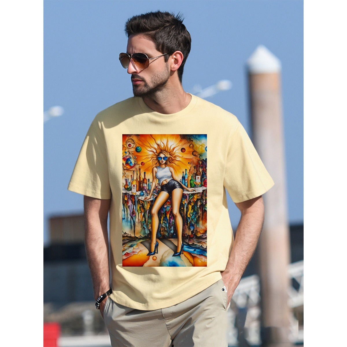 T-Shirt  For The USA|180GSM Front DTF