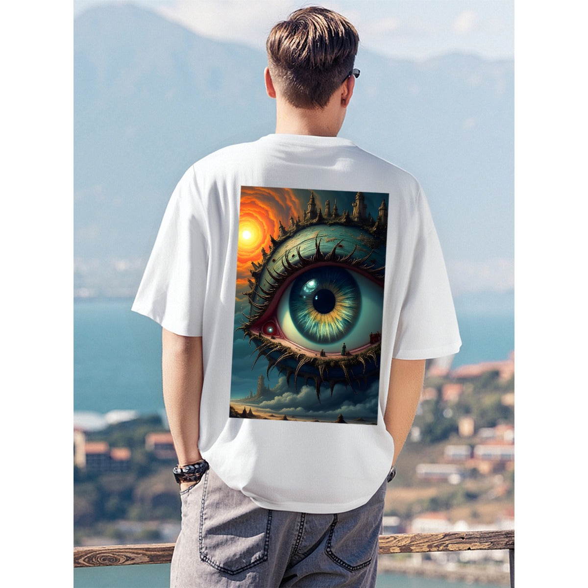 Men's T-Shirt  For The USA|180GSM Back DTF