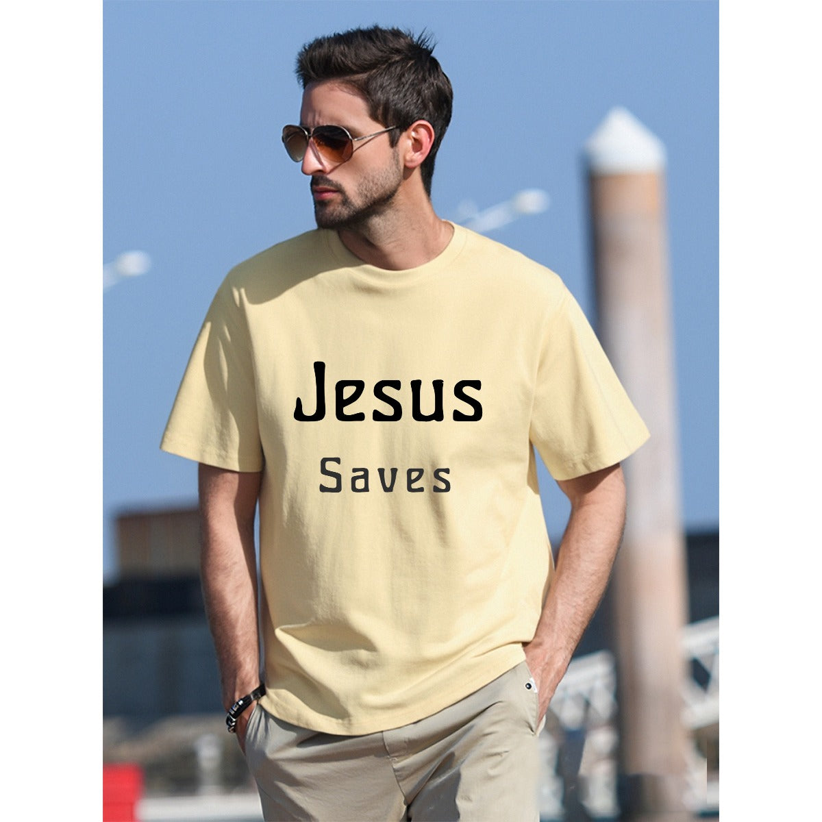 Men's T-Shirt  For The USA|180GSM Front DTF