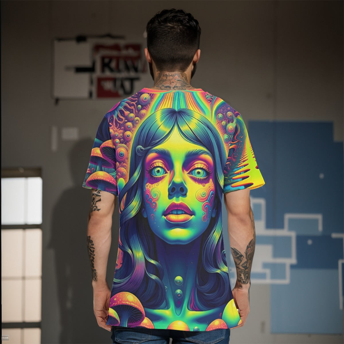 All-Over Print Men's O-Neck T-Shirt | 190GSM Cotton