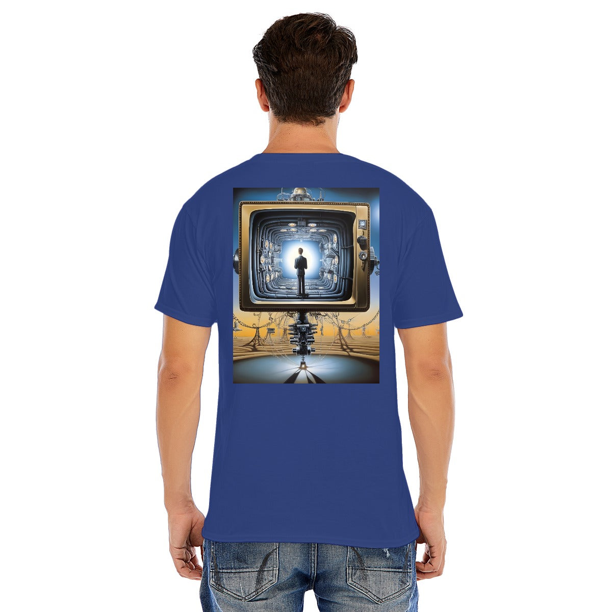 Unisex O-neck Short Sleeve T-shirt CottonStAI Inked Clothing, Tattoo Style Apparel, Edgy Designs, T-Shirt with Digital Print, Graphic Tee, Gift For All, Fashion Statement