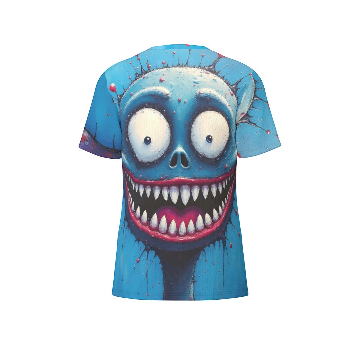 All-Over Print Cotton T-Shirt , Inked Clothing Designed by AI, Tattoo Inspired Art, Unique Apparel, Tee with Digital Art,   Print, Gifts For All