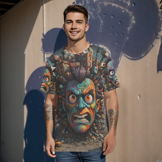 All-Over Print   O-Neck T-Shirt | 190GSM Cotton