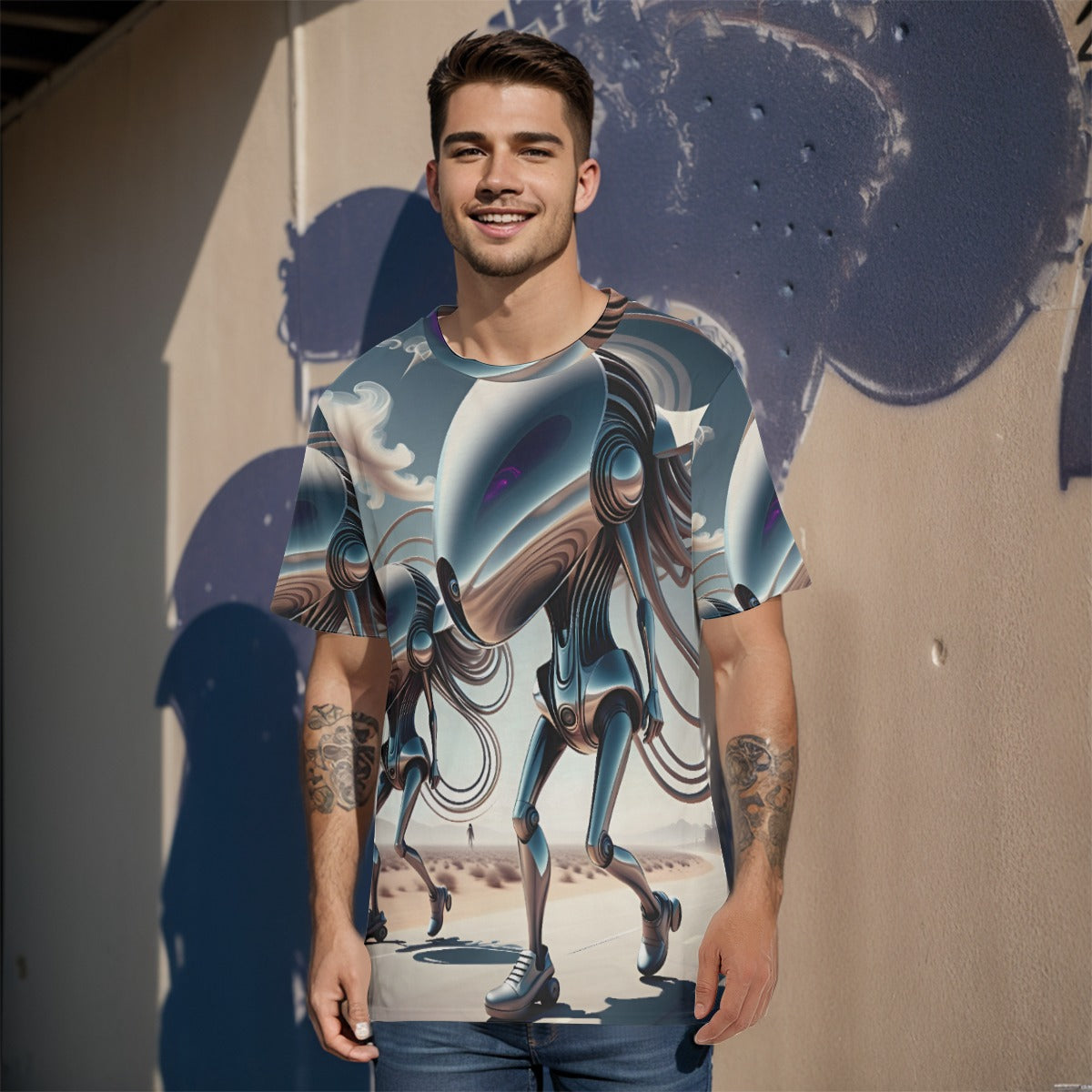 All-Over Print   O-Neck T-Shirt | 190GSM Cotton