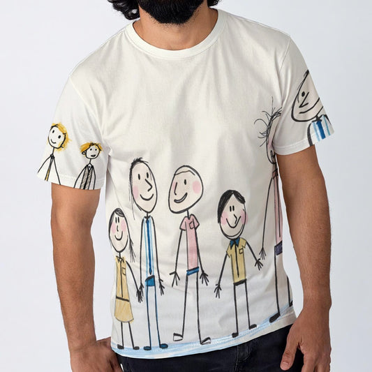 All-Over Print Men's O-Neck T-Shirt | 190GSM Cotton