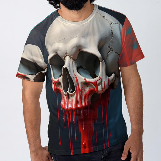 All-Over Print  Cotton T-Shirt
