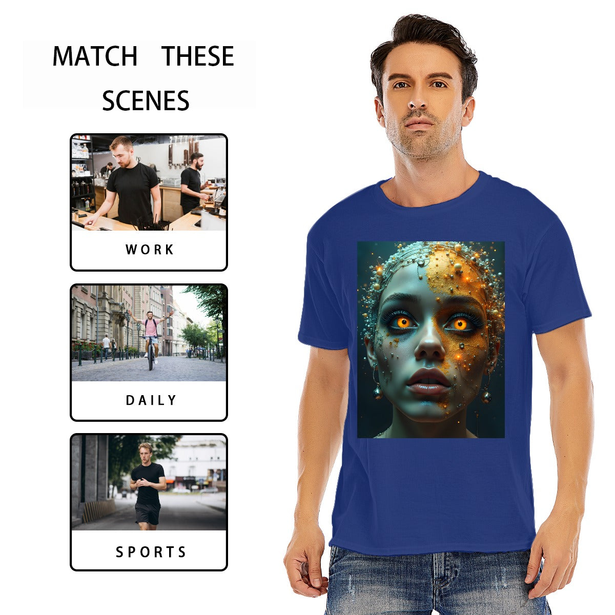 Unisex O-neck Short Sleeve T-shirt | 180GSM Cotton (DTF)