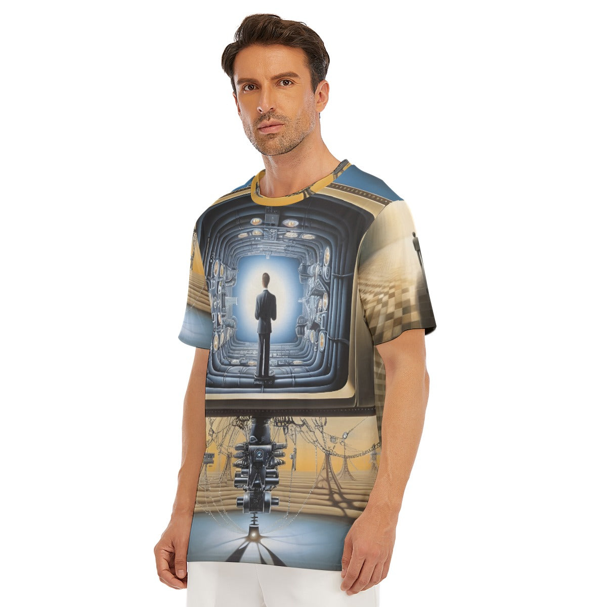 All-Over Print Men's O-Neck T-Shirt | 190GSM Cotton