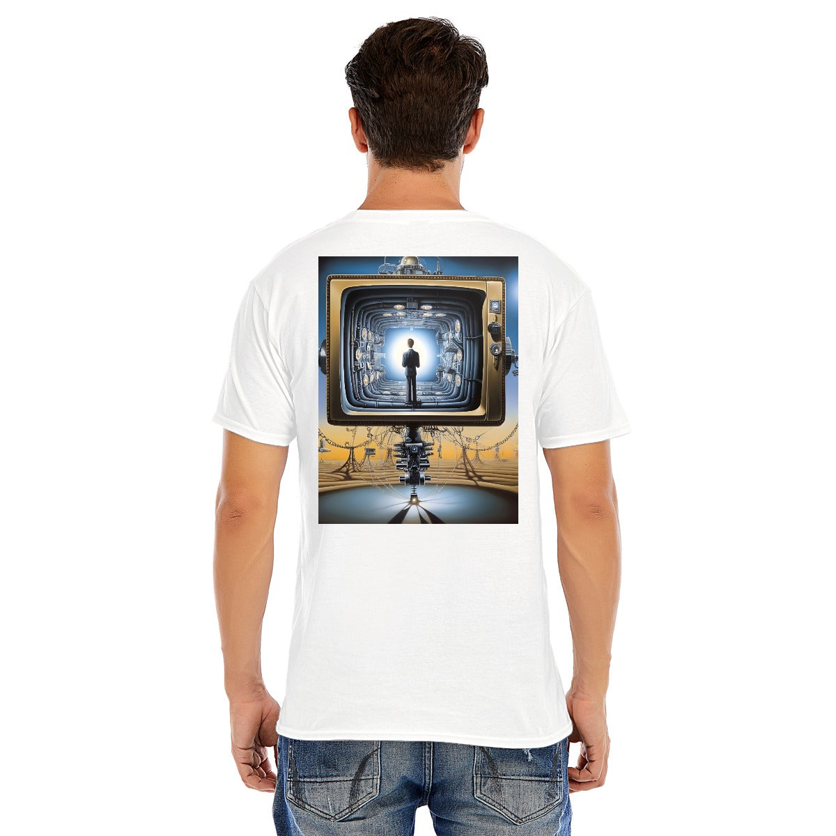 Unisex O-neck Short Sleeve T-shirt CottonStAI Inked Clothing, Tattoo Style Apparel, Edgy Designs, T-Shirt with Digital Print, Graphic Tee, Gift For All, Fashion Statement