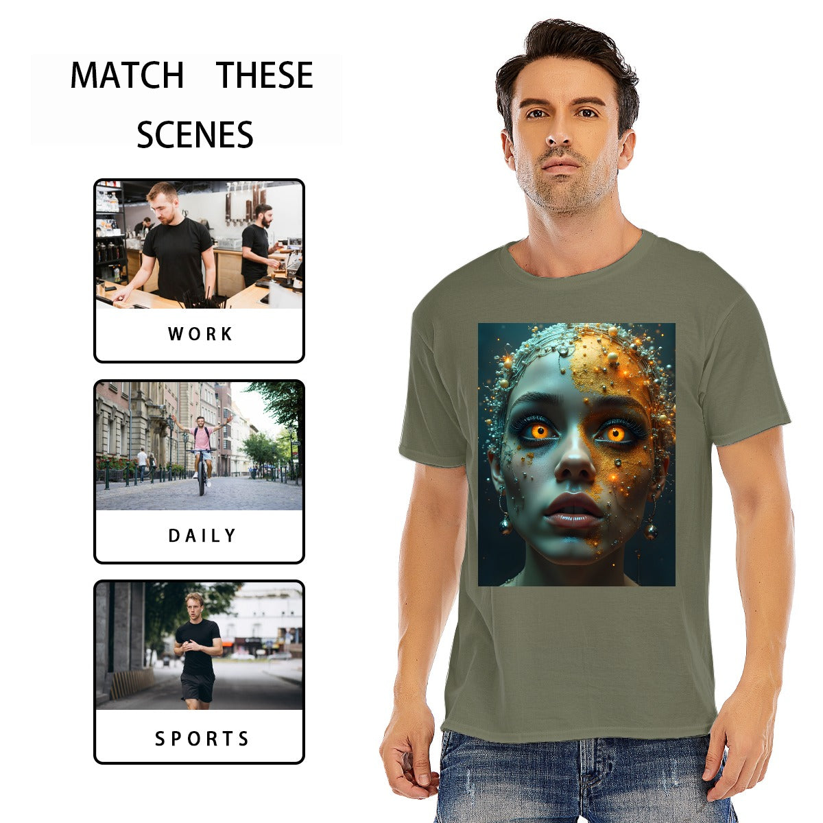 Unisex O-neck Short Sleeve T-shirt | 180GSM Cotton (DTF)