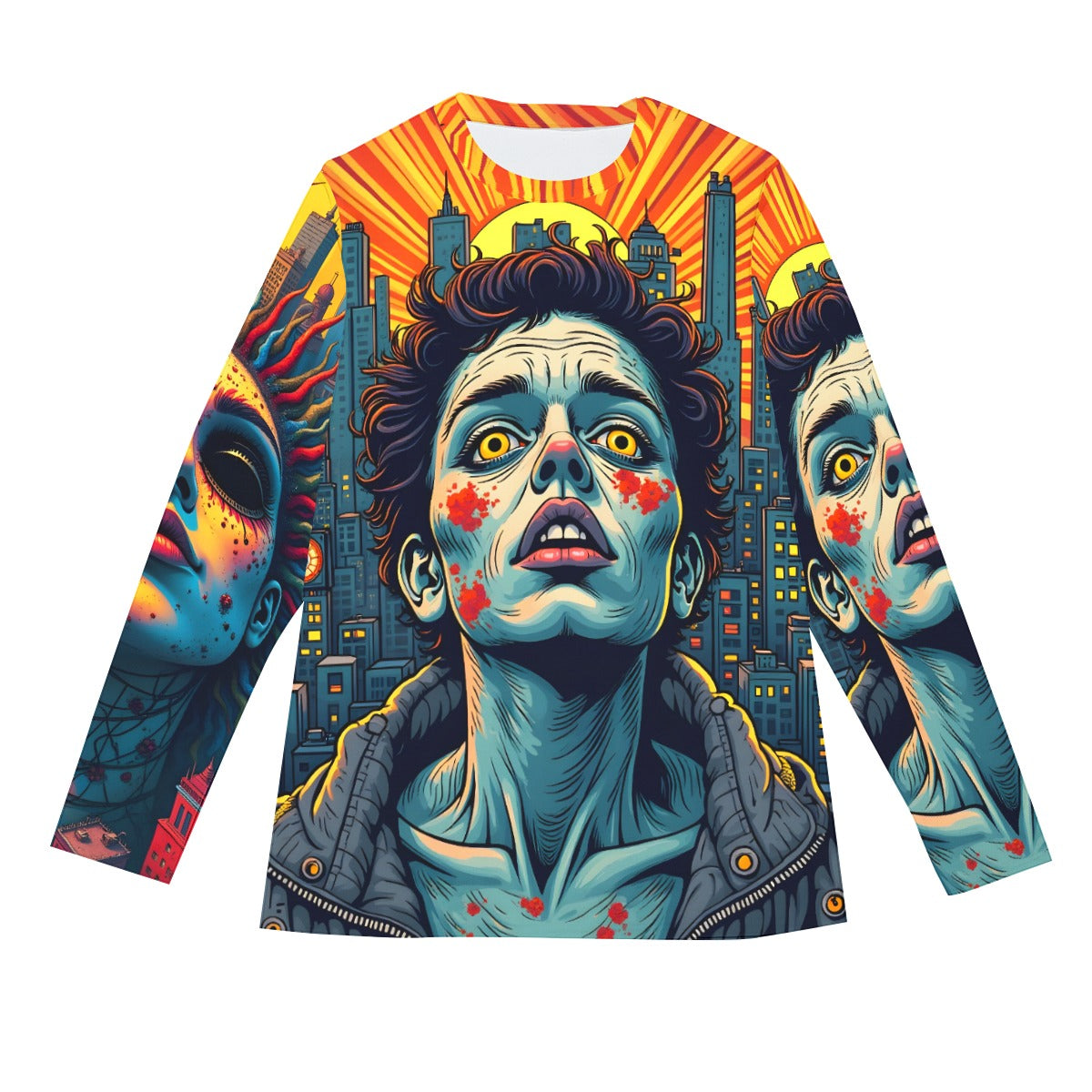 All-Over Print Long Sleeve T-Shirt | 190GSM Cotton