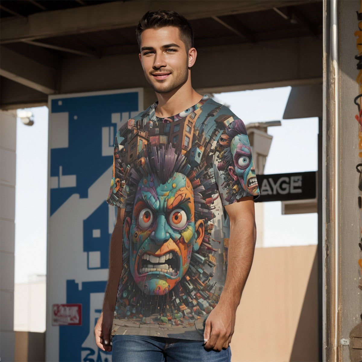 All-Over Print   O-Neck T-Shirt | 190GSM Cotton
