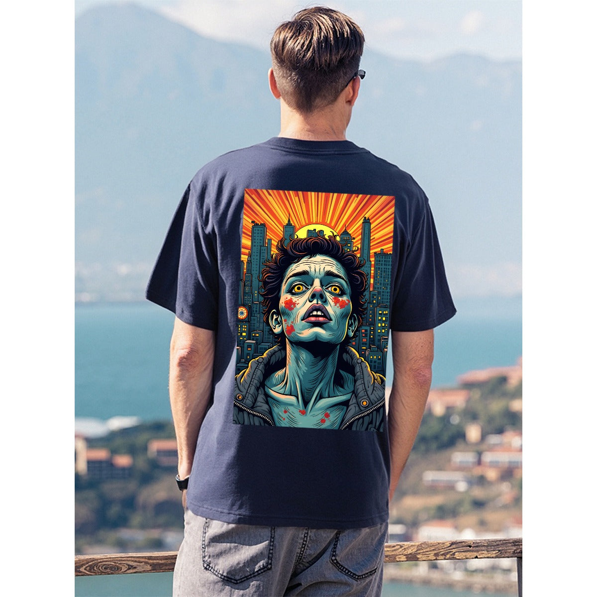 USA,    Digital Art, One of a Kind AI Image, Tattoo inspired design, inked clothing,