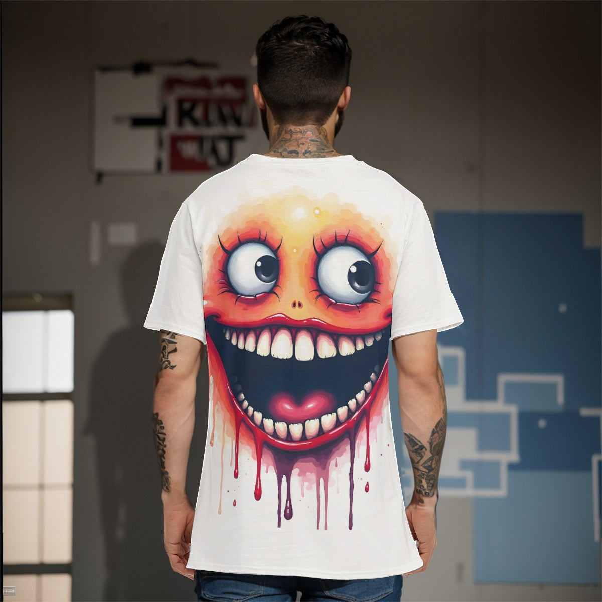 All-Over Print  O-Neck T-Shirt | 190GSM Cotton