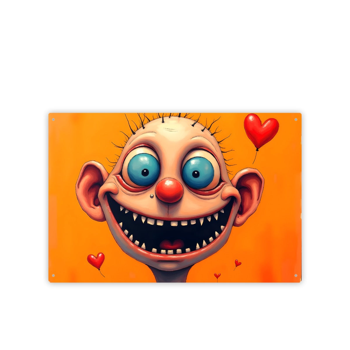 Rectangular Metal Hanging Painting Digital Art, One of a Kind AI Image,  USA