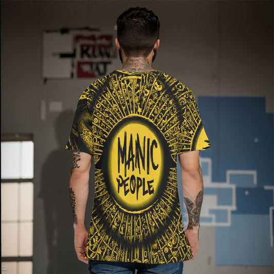 All-Over Print O-Neck T-Shirt Cotton