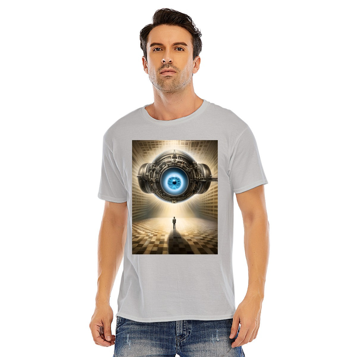 Unisex O-neck Short Sleeve T-shirt CottonStAI Inked Clothing, Tattoo Style Apparel, Edgy Designs, T-Shirt with Digital Print, Graphic Tee, Gift For All, Fashion Statement