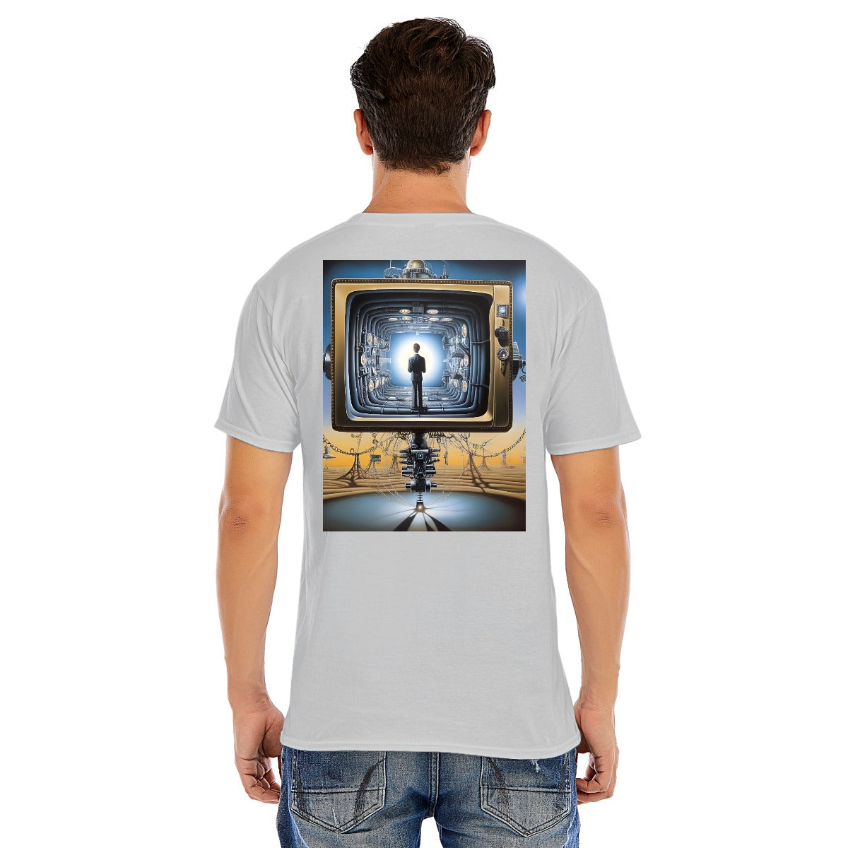 Unisex O-neck Short Sleeve T-shirt CottonStAI Inked Clothing, Tattoo Style Apparel, Edgy Designs, T-Shirt with Digital Print, Graphic Tee, Gift For All, Fashion Statement