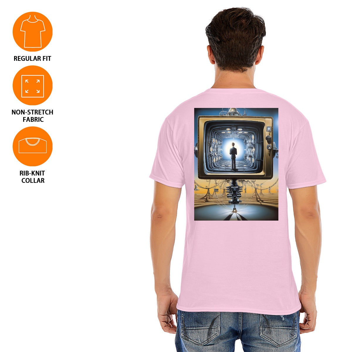 Unisex O-neck Short Sleeve T-shirt CottonStAI Inked Clothing, Tattoo Style Apparel, Edgy Designs, T-Shirt with Digital Print, Graphic Tee, Gift For All, Fashion Statement