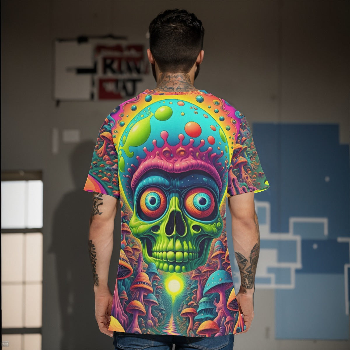 All-Over Print Men's O-Neck T-Shirt | 190GSM Cotton