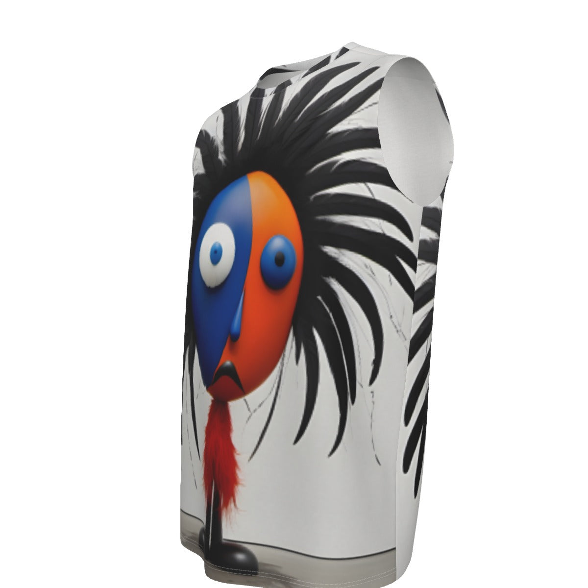 All-Over Print O-neck Tank Top Cotton