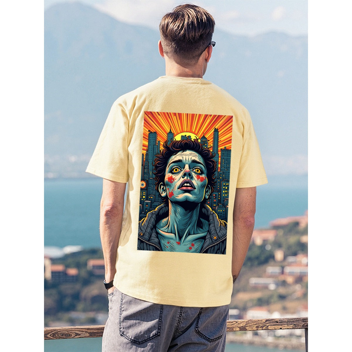 USA,    Digital Art, One of a Kind AI Image, Tattoo inspired design, inked clothing,