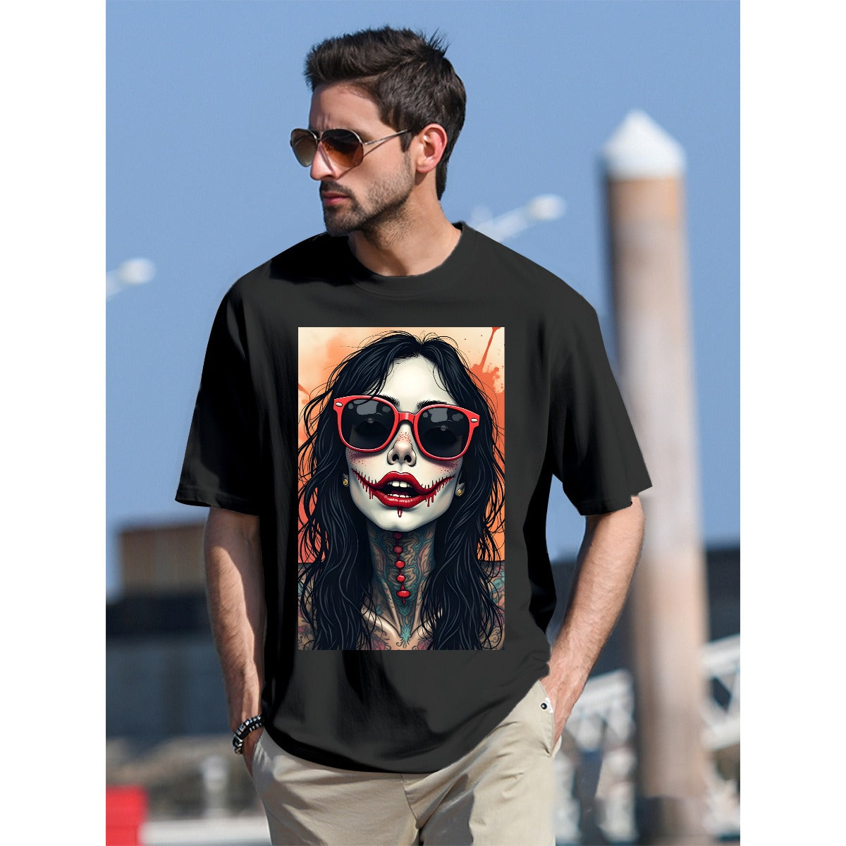 T-Shirt  For The USA|180GSM Front DTF