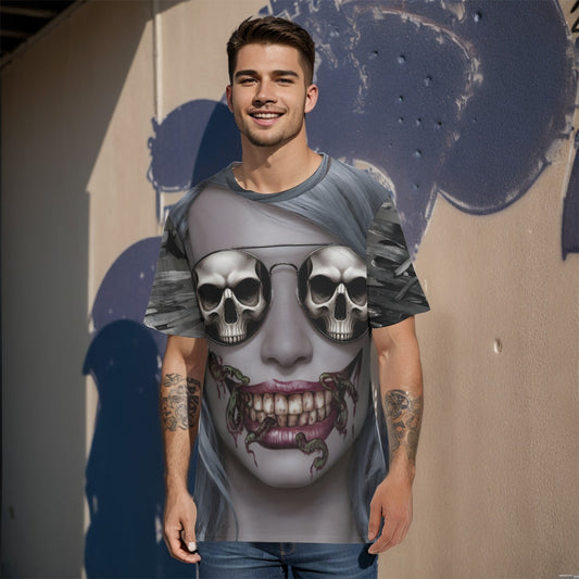All-Over Print Men's O-Neck T-Shirt | 190GSM Cotton