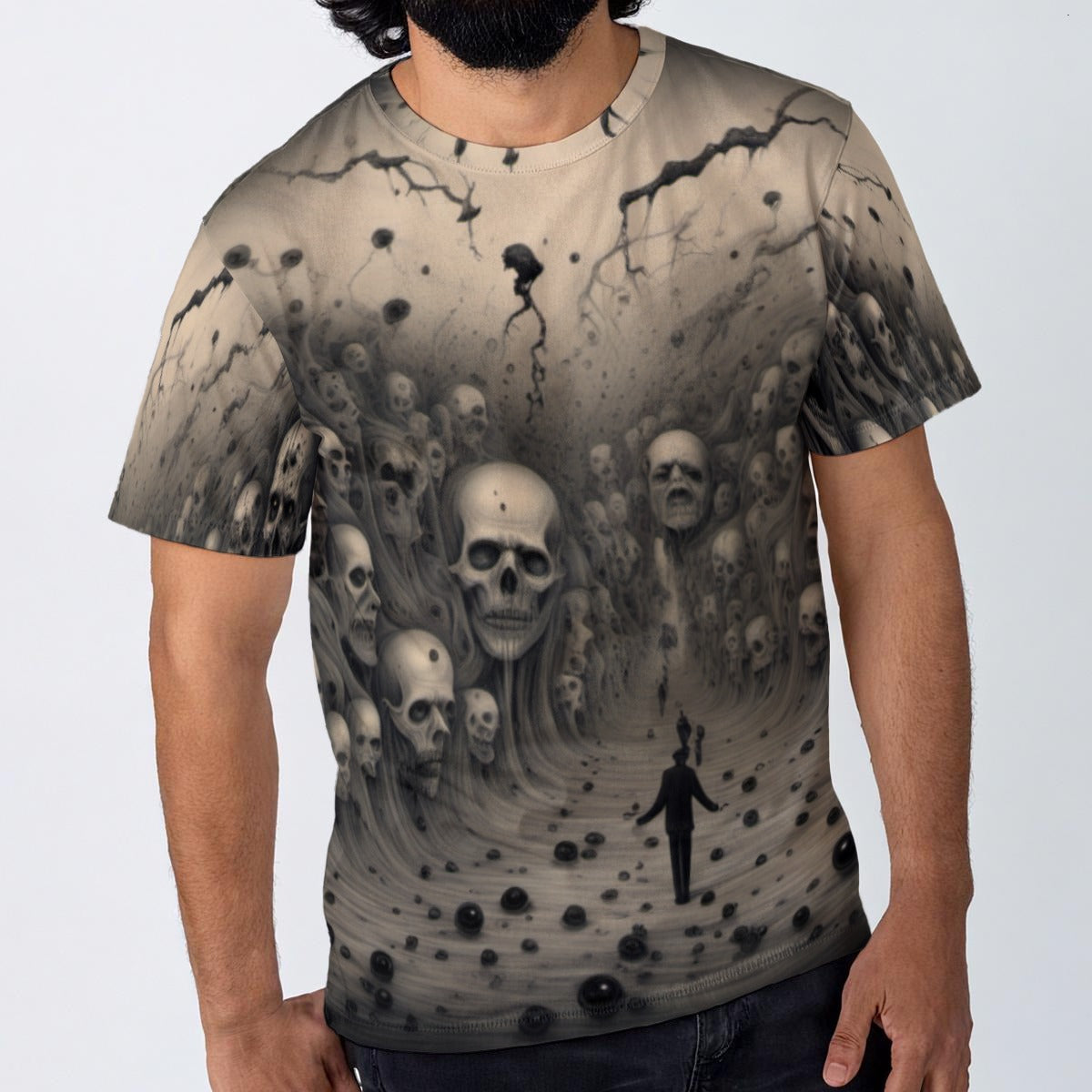 All-Over Print  Cotton T-Shirt